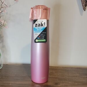 Zak Leak-Proof Jewel Vacuum Insulated Stainless Steel Bottle 20oz NWT
